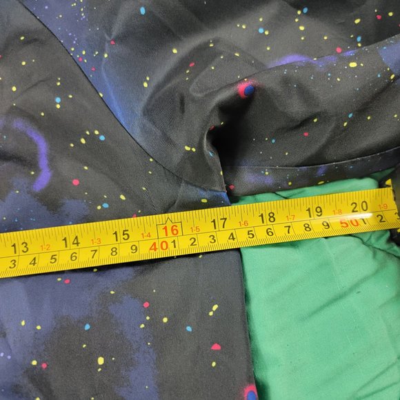 Disney Store Girls 9/10 Star Wars Jacket Black Galaxy Pink Logo Back - Picture 9 of 11